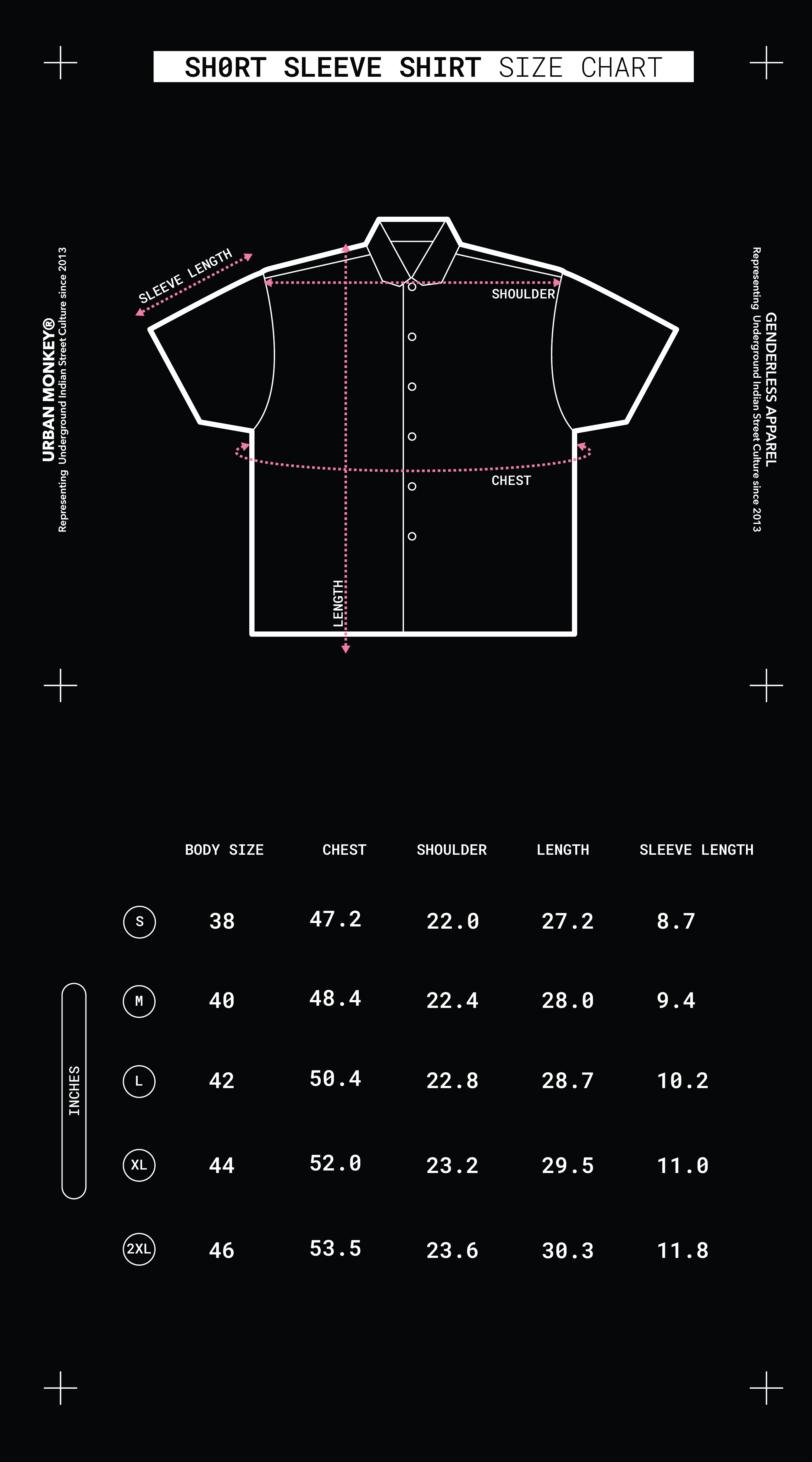 Size Chart Mobile Image