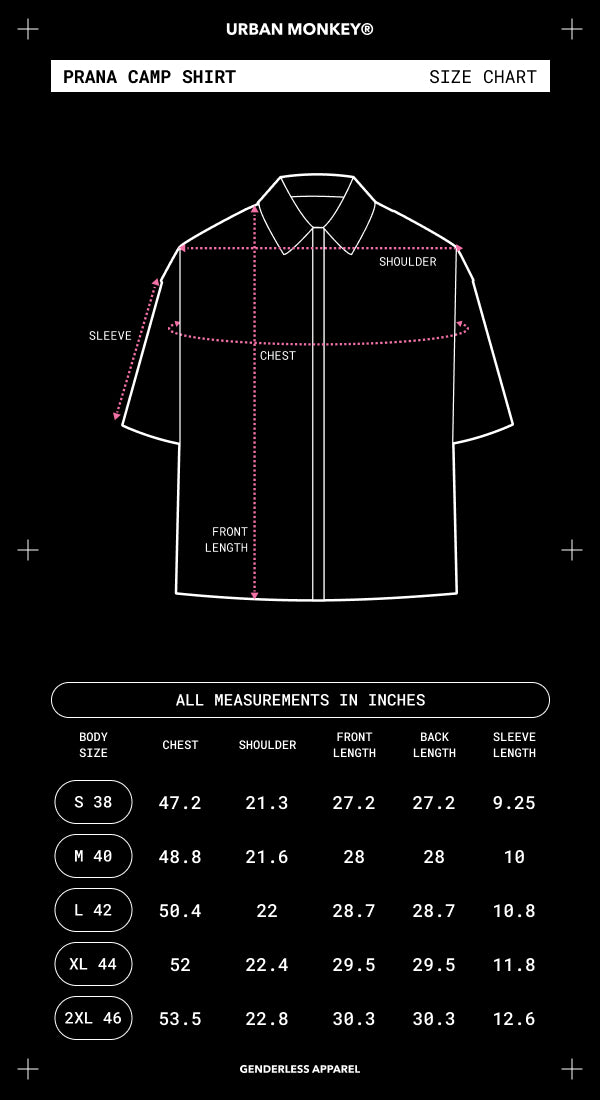 Size Chart Mobile Image