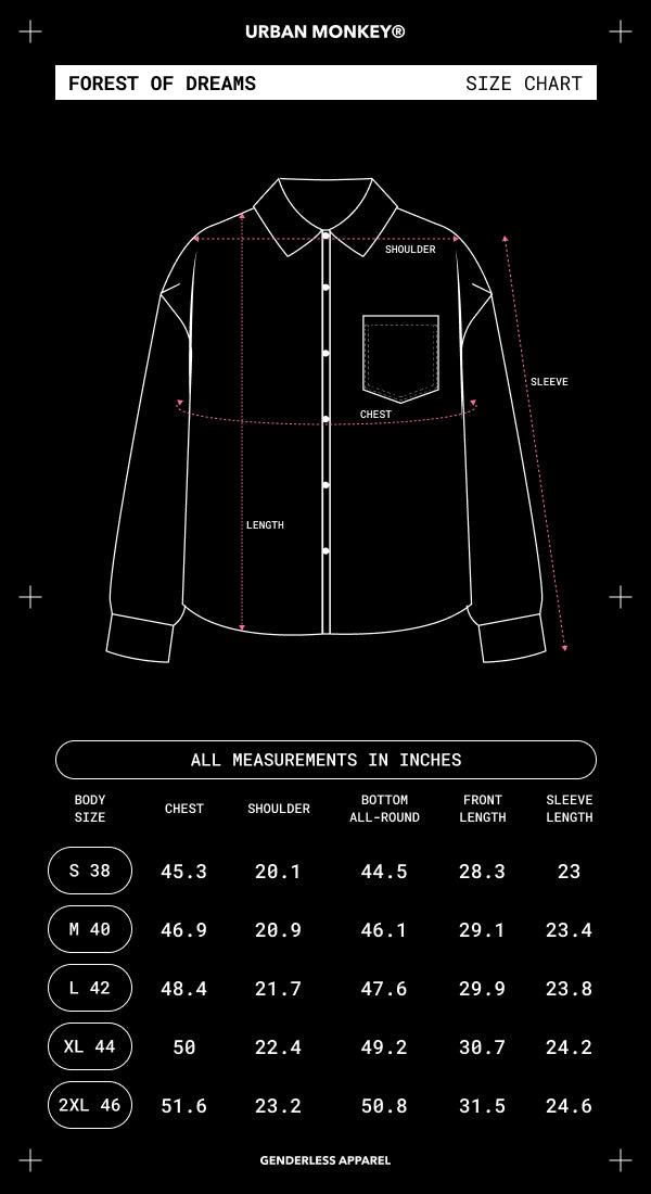 Size Chart Mobile Image
