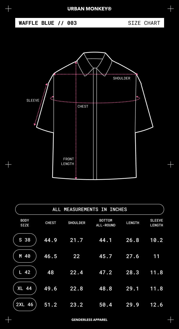 Size Chart Mobile Image