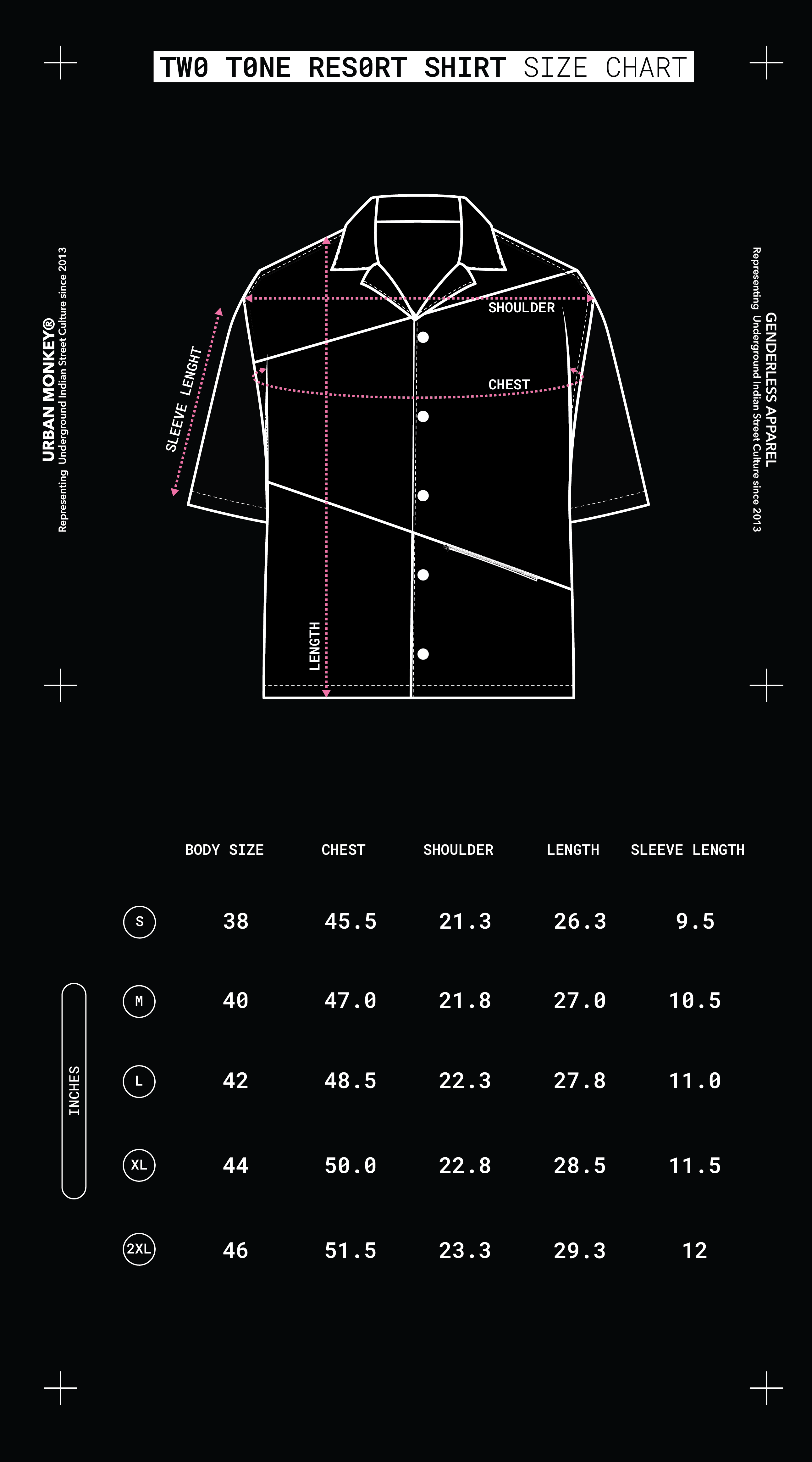 Size Chart Mobile Image
