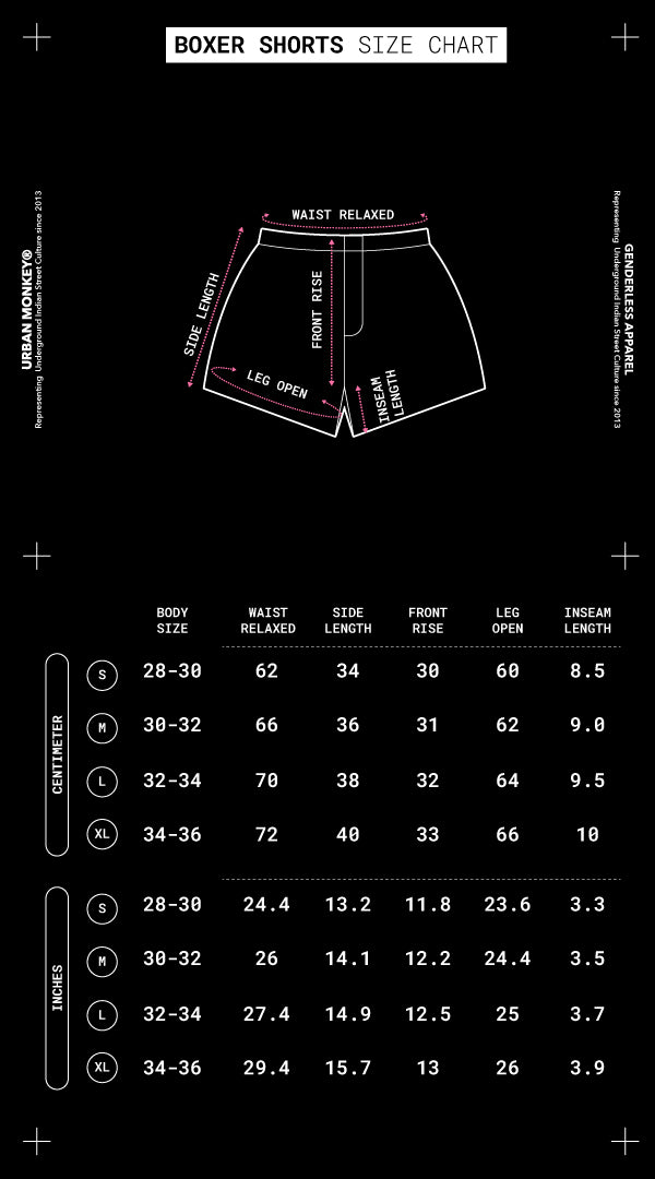 Size Chart Mobile Image