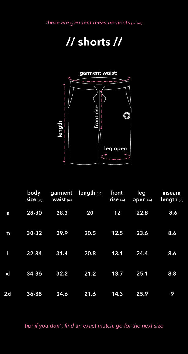 Size Chart Mobile Image