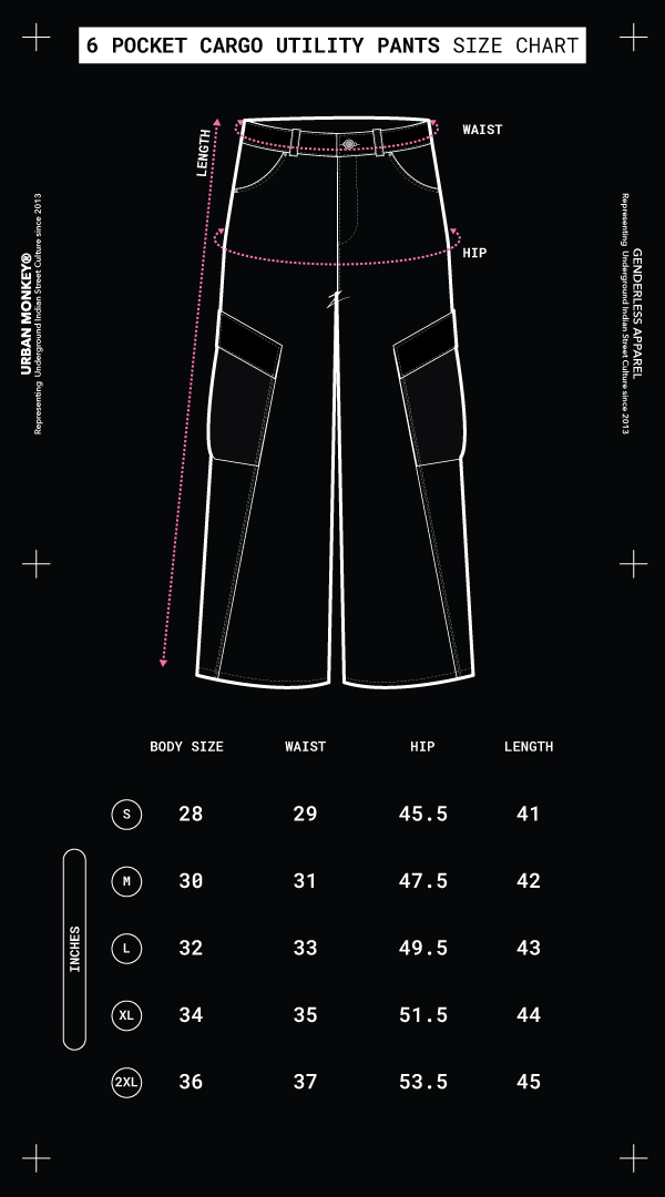 Size Chart Mobile Image