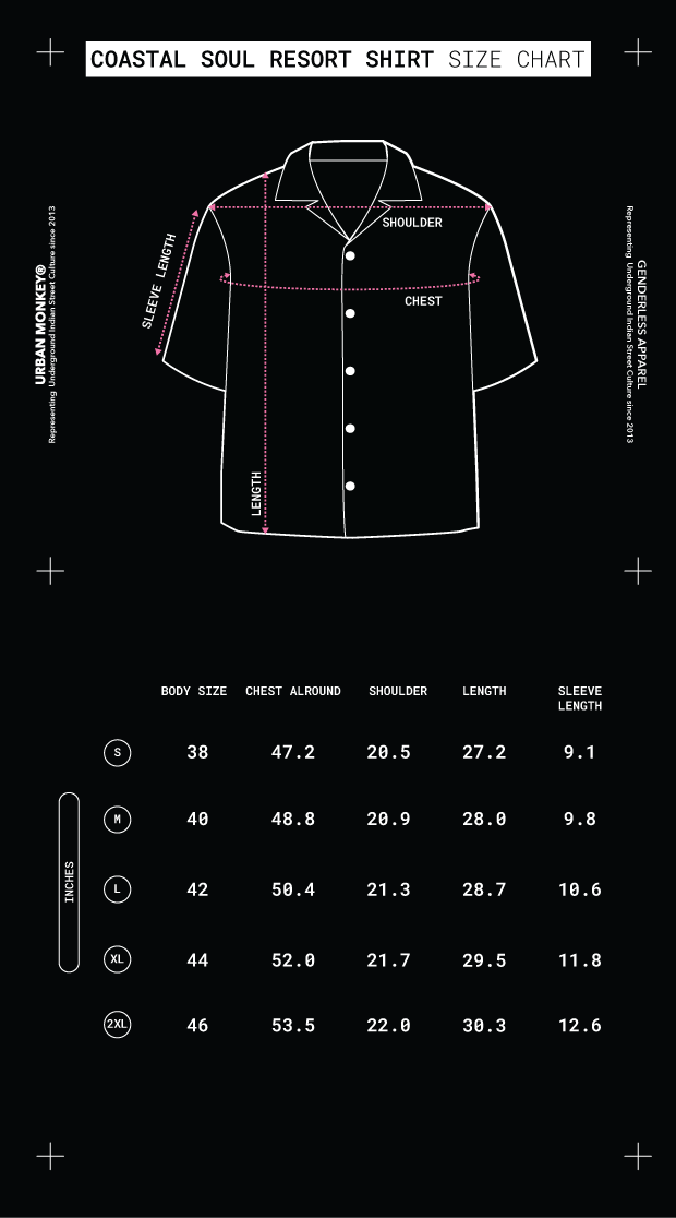Size Chart Mobile Image