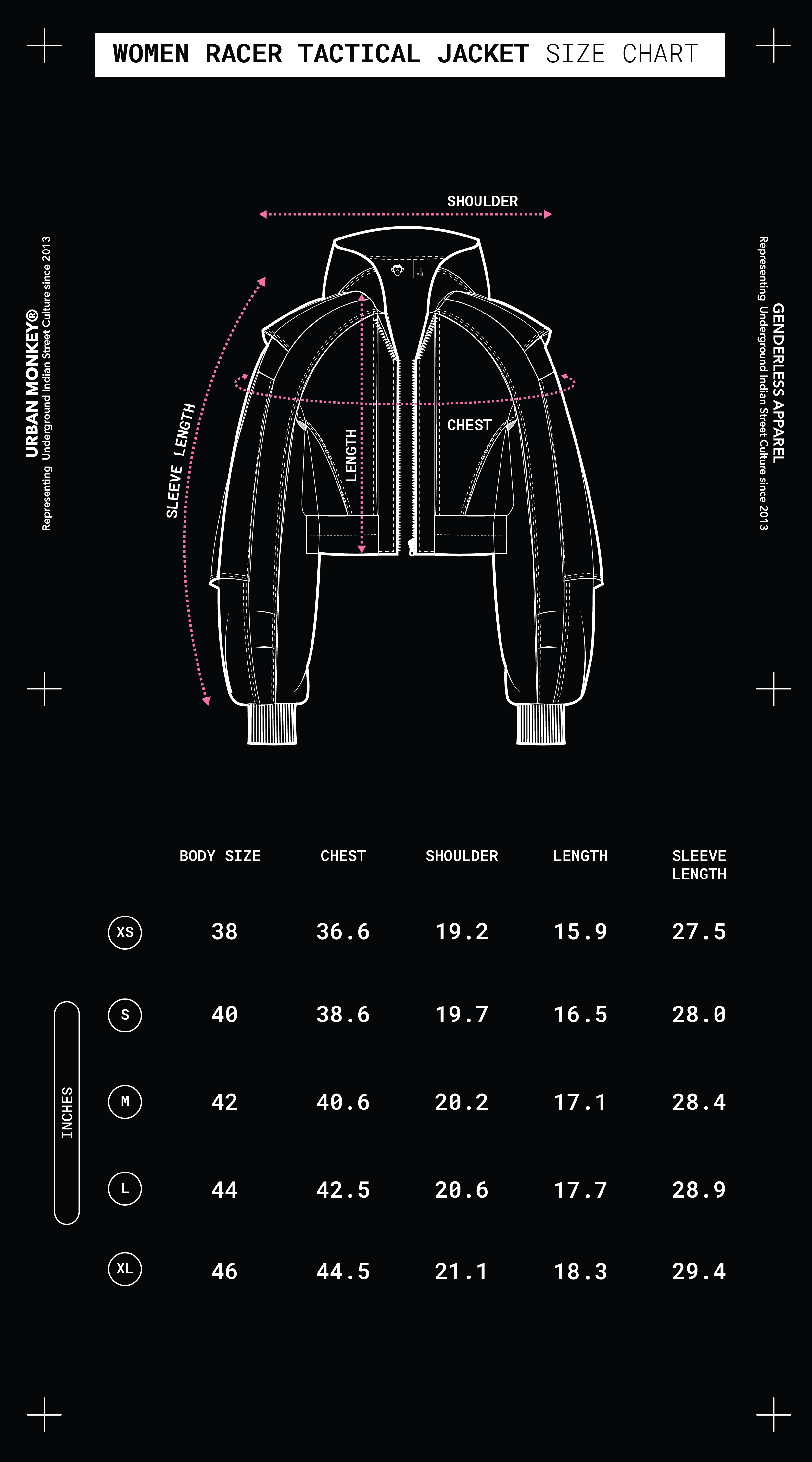 Size Chart Mobile Image