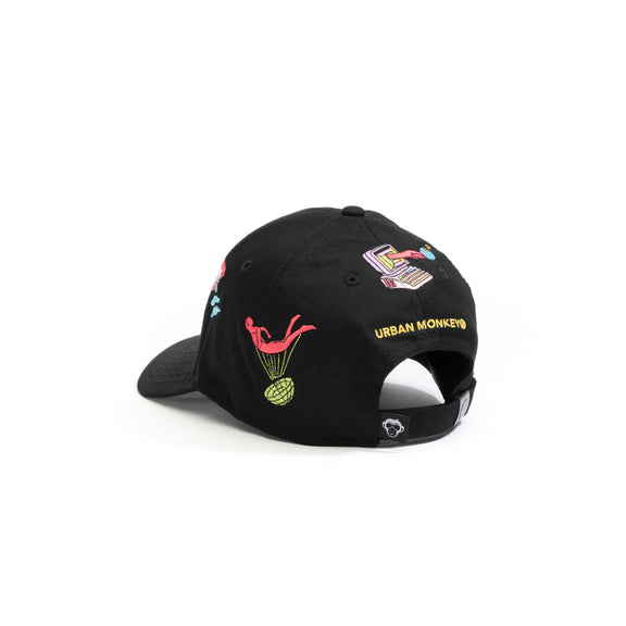 Paradox Paradise Baseball Cap – Black Cotton Embroidered Cap | Urban ...