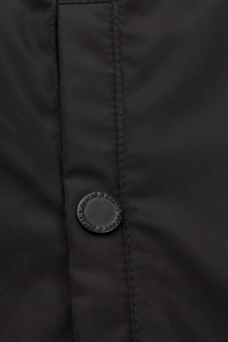Button Down Lightweight Jacket // Black - Urban Monkey® - UM23A_SH_005_XS
