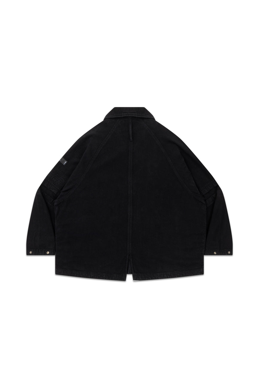 Hobo Shacket // Black - Urban Monkey® - UM23A_SH_004A_XS/S