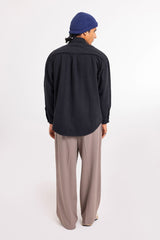 Cotton Twill Shacket // Black - Urban Monkey® - UM23A_SH_003A_XS