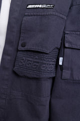 Cotton Twill Shacket // Graphite - Urban Monkey® - UM23A_SH_003B_XS