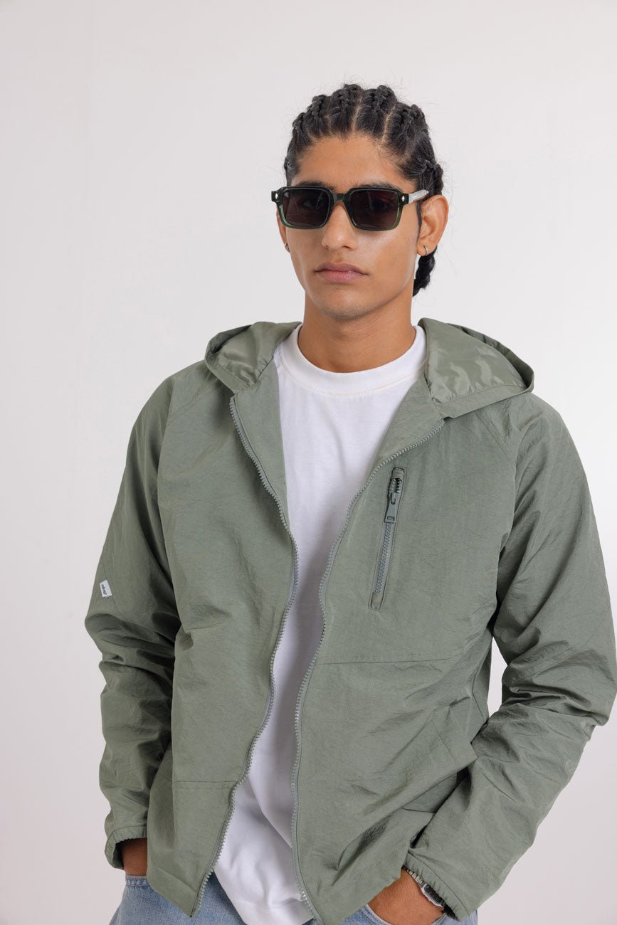 Forrest Gump // Lightweight Nylon Jacket - Urban Monkey® - UM23_JK_W008_GN_S