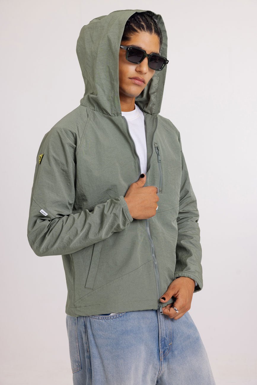 Forrest Gump // Lightweight Nylon Jacket - Urban Monkey® - UM23_JK_W008_GN_S