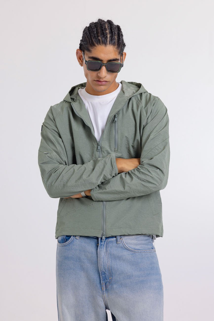 Forrest Gump // Lightweight Nylon Jacket - Urban Monkey® - UM23_JK_W008_GN_S