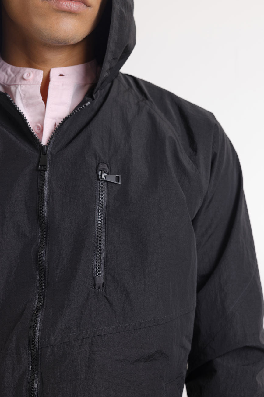 Cayendo // Lightweight Nylon Jacket - Urban Monkey® - UM23_JK_W008_BK_S