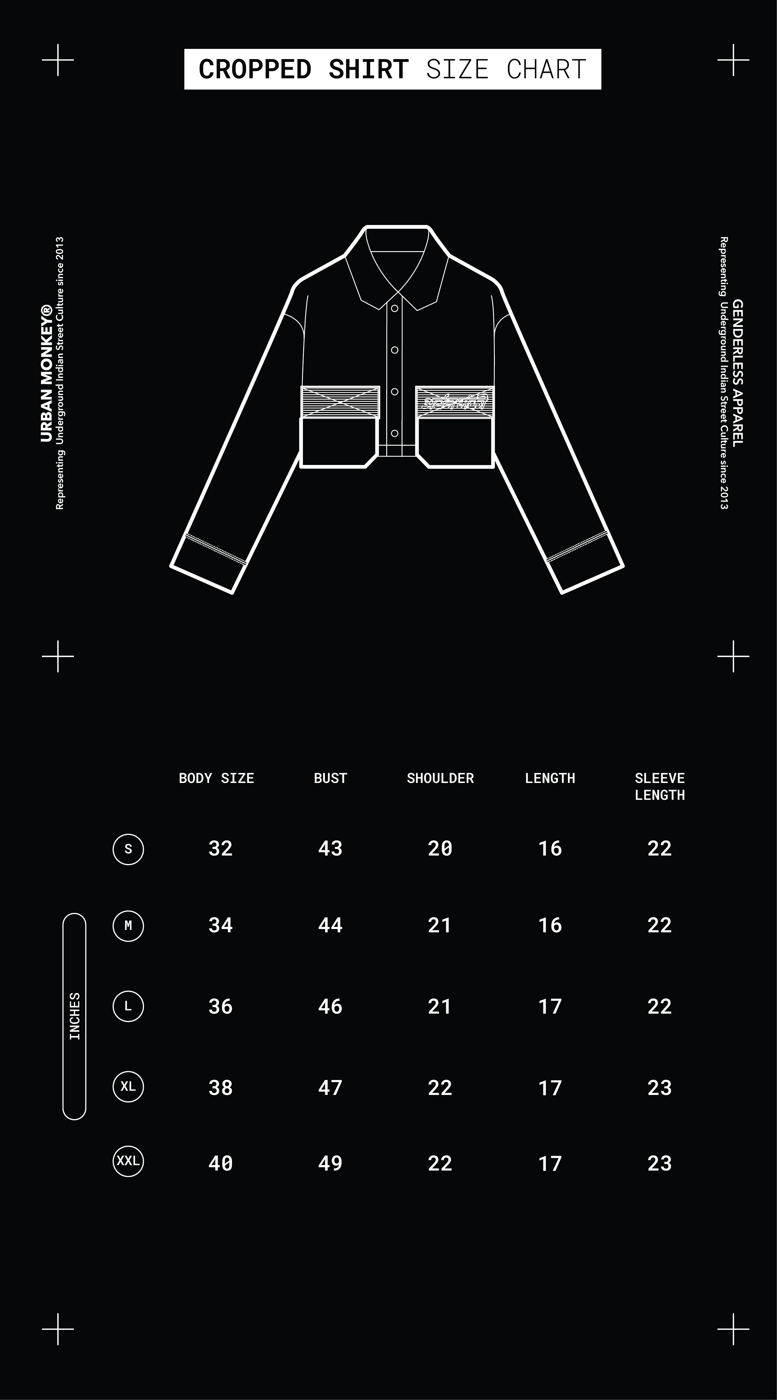 Size Chart Mobile Image