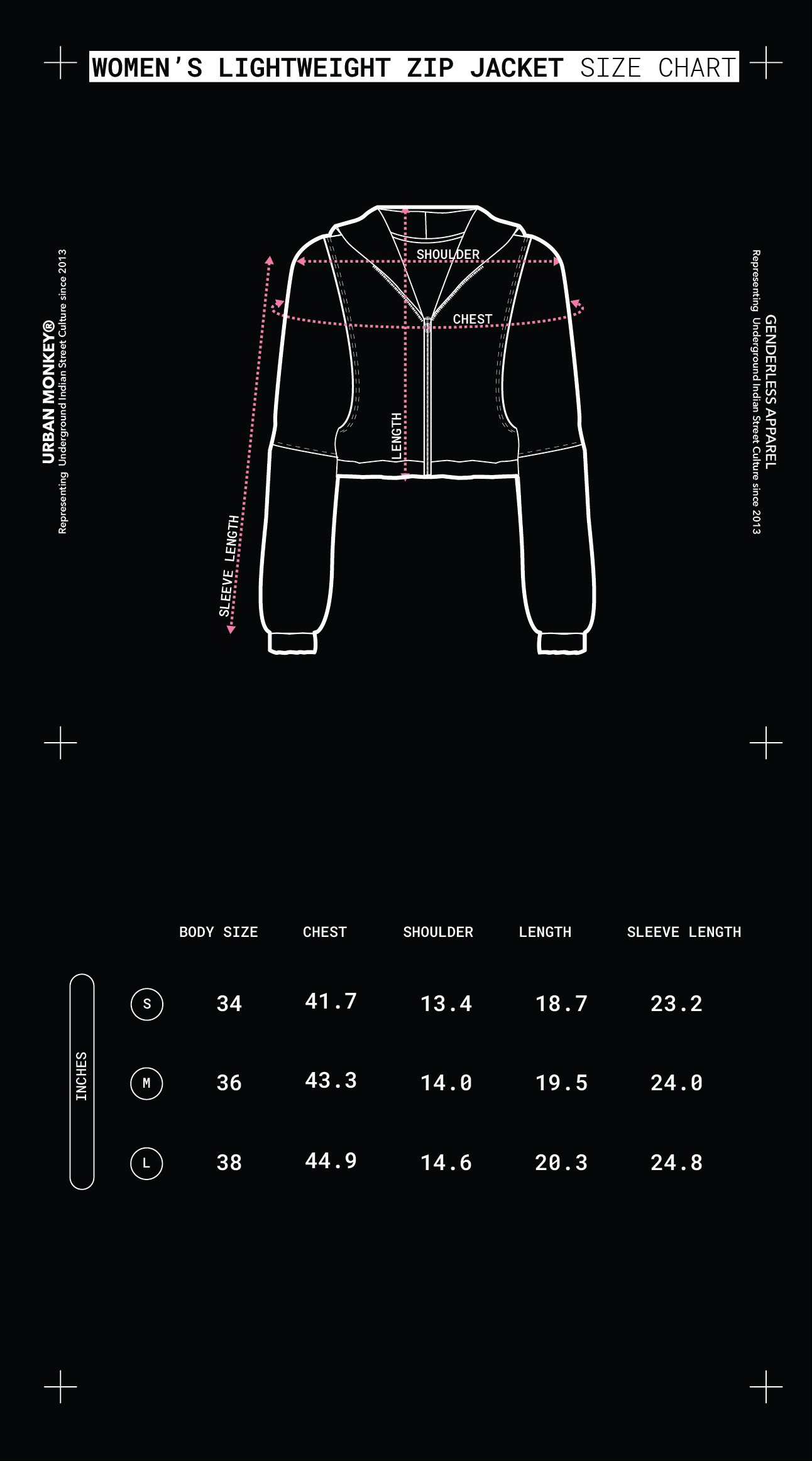 Size Chart Mobile Image