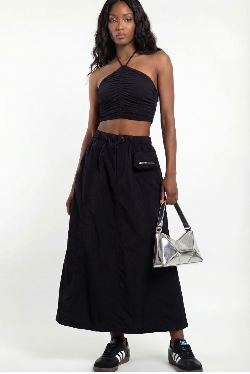 Cargo Parachute Skirt // Black Urban Monkey®
