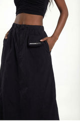 Cargo Parachute Skirt // Black Urban Monkey®