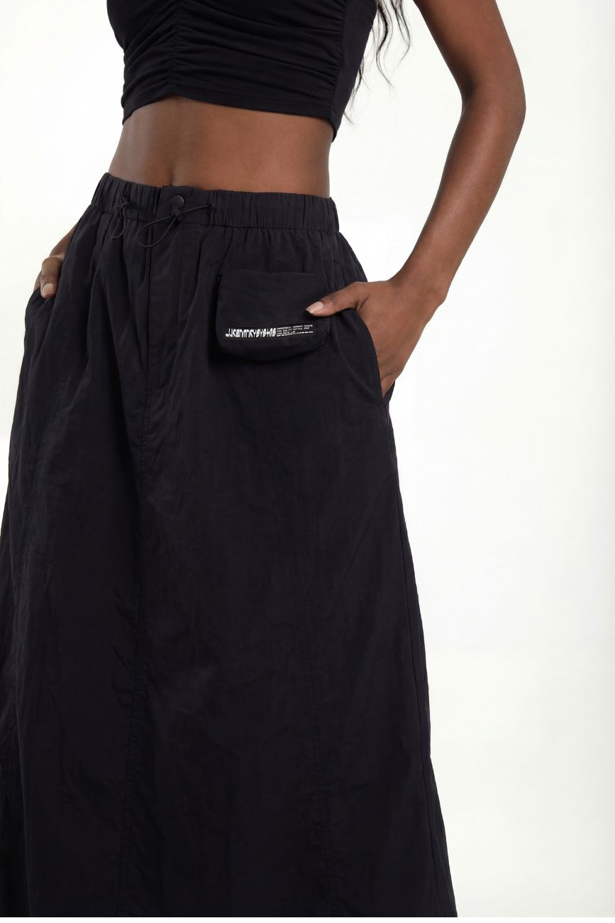 Cargo Parachute Skirt // Black Urban Monkey®