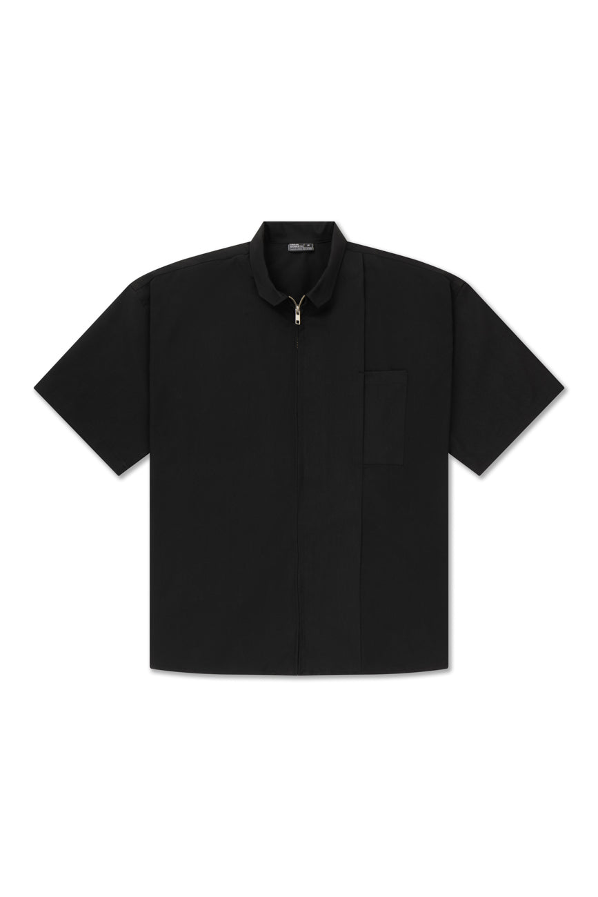 Zip Up Shirt // Black