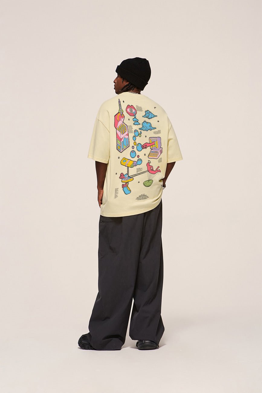 Baggy Cargo Pants // 003 - Urban Monkey® - 12128S23_DGRY_S