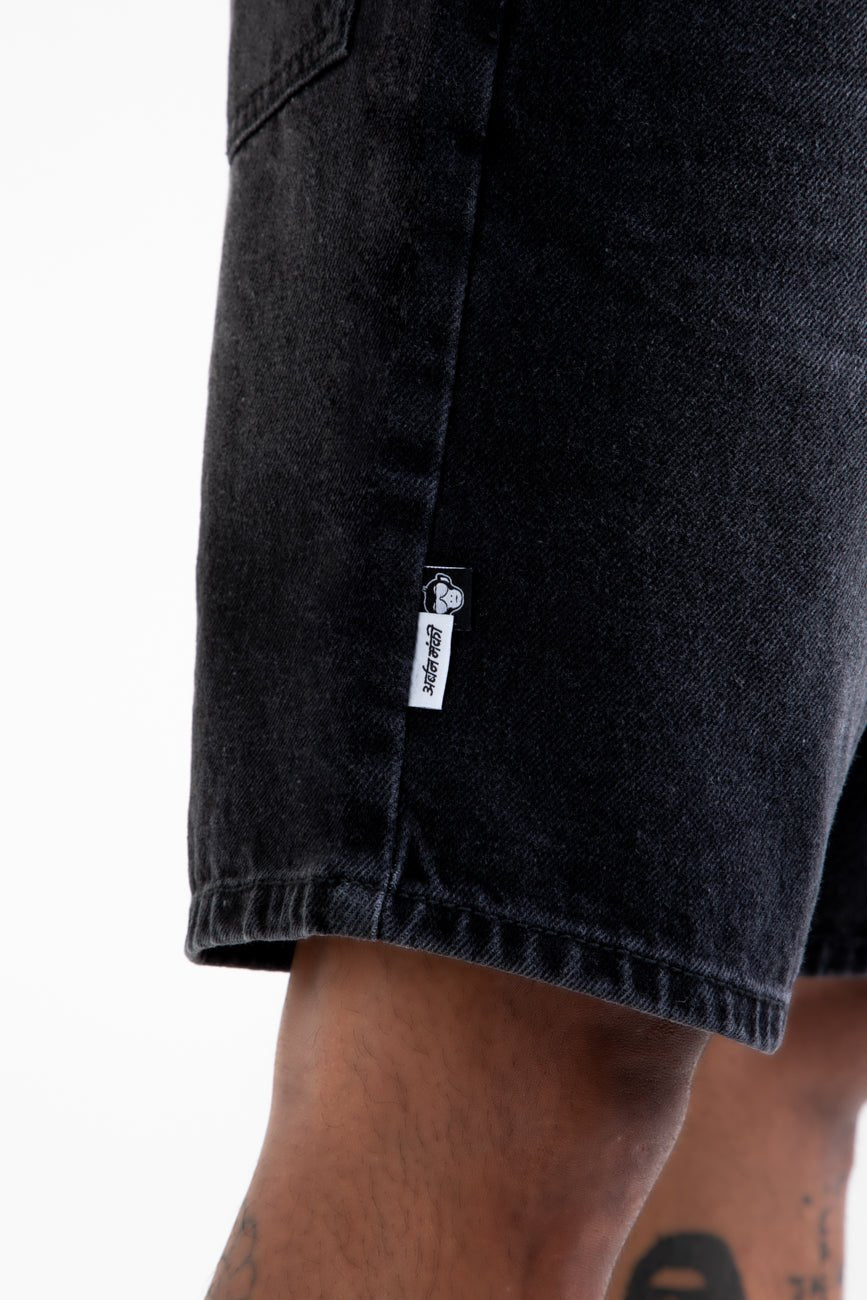 Denim Shorts // Washed Charcoal - Urban Monkey® - UM24A_DE_009_S