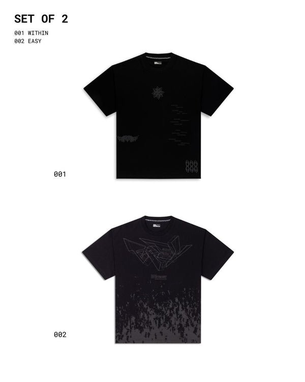 Pack of 2 // Black T-shirts