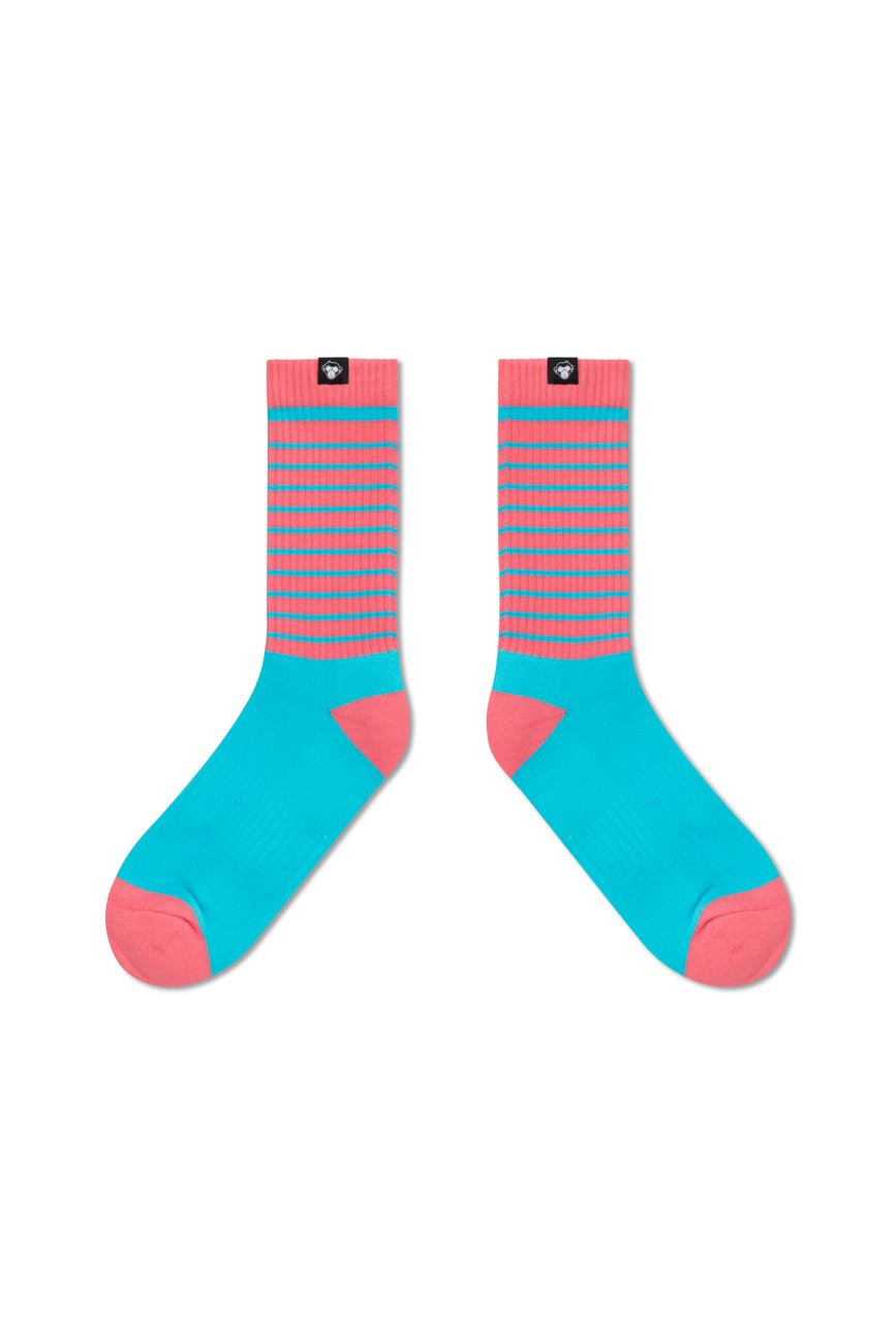 2 Pairs // Blaze + Striker socks - Urban Monkey® - UMSK002FL_BLPK_S