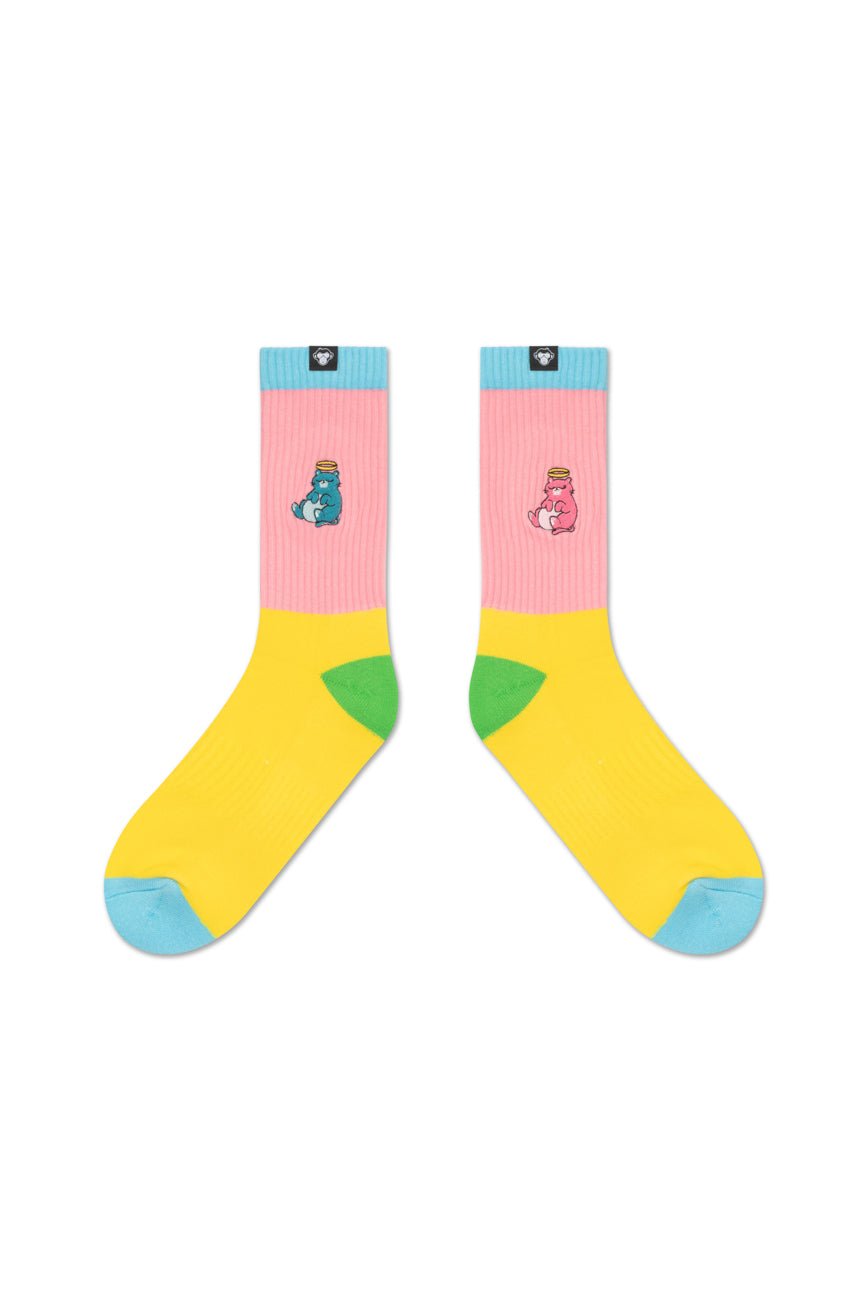 2 Pairs // Bored + Games socks - Urban Monkey® - UMSK003LZ_BLY_S
