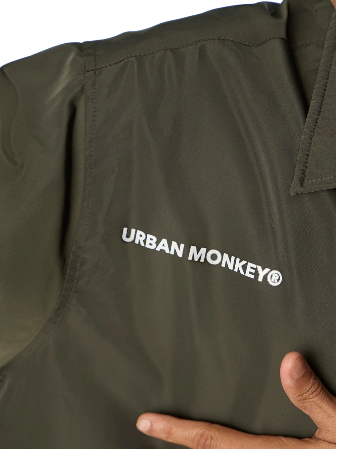 Button Down Lightweight Jacket // Olive Green - Urban Monkey® - UM24A_CORE_JK3_S