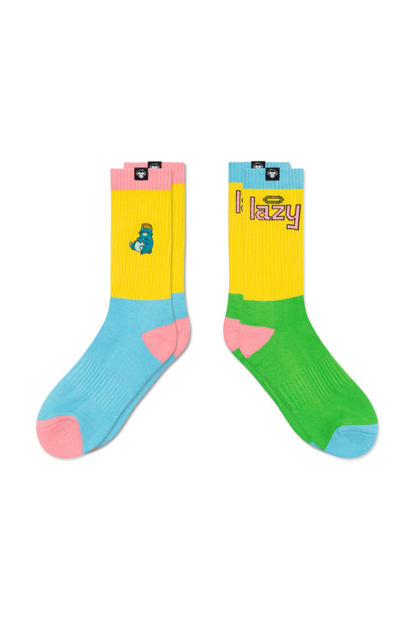 2 Pairs // Lazy + Cats socks