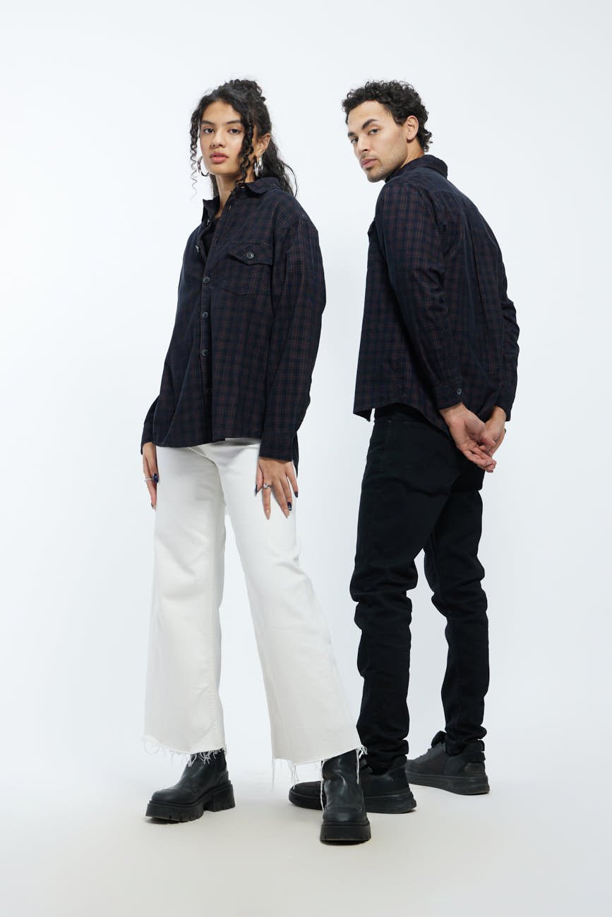Check Corduroy Shirt 004 // regular fit - Urban Monkey® - UM23A_SH_001G_S