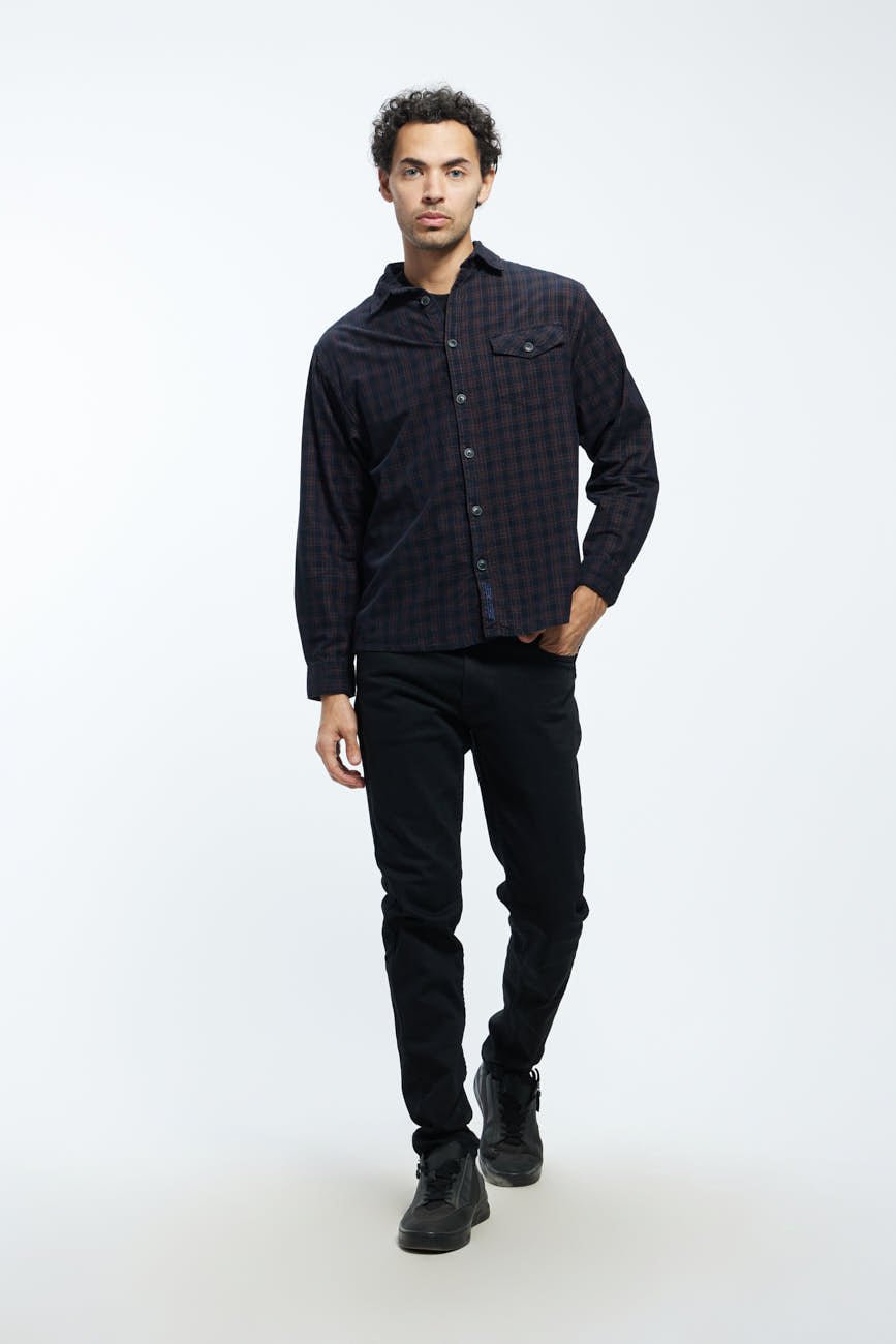 Check Corduroy Shirt 004 // regular fit - Urban Monkey® - UM23A_SH_001G_S