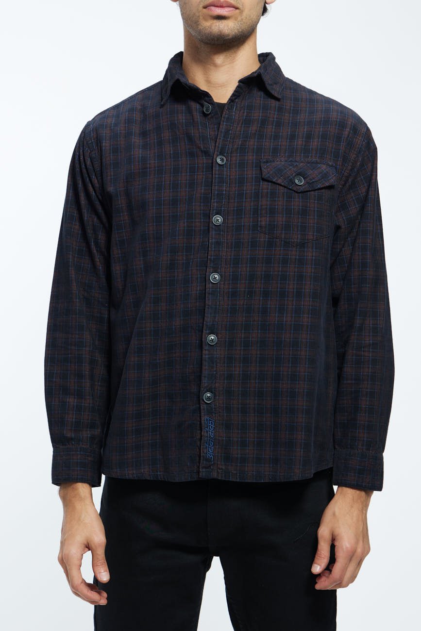 Check Corduroy Shirt 004 // regular fit - Urban Monkey® - UM23A_SH_001G_S