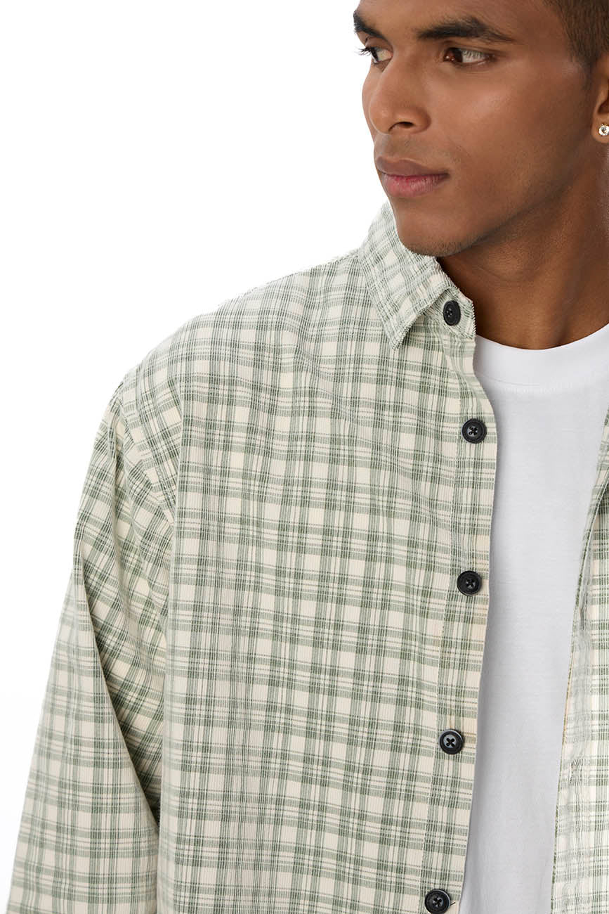 Check Corduroy Shirt 008 // regular fit - Urban Monkey® - UM24_SH_001J_S
