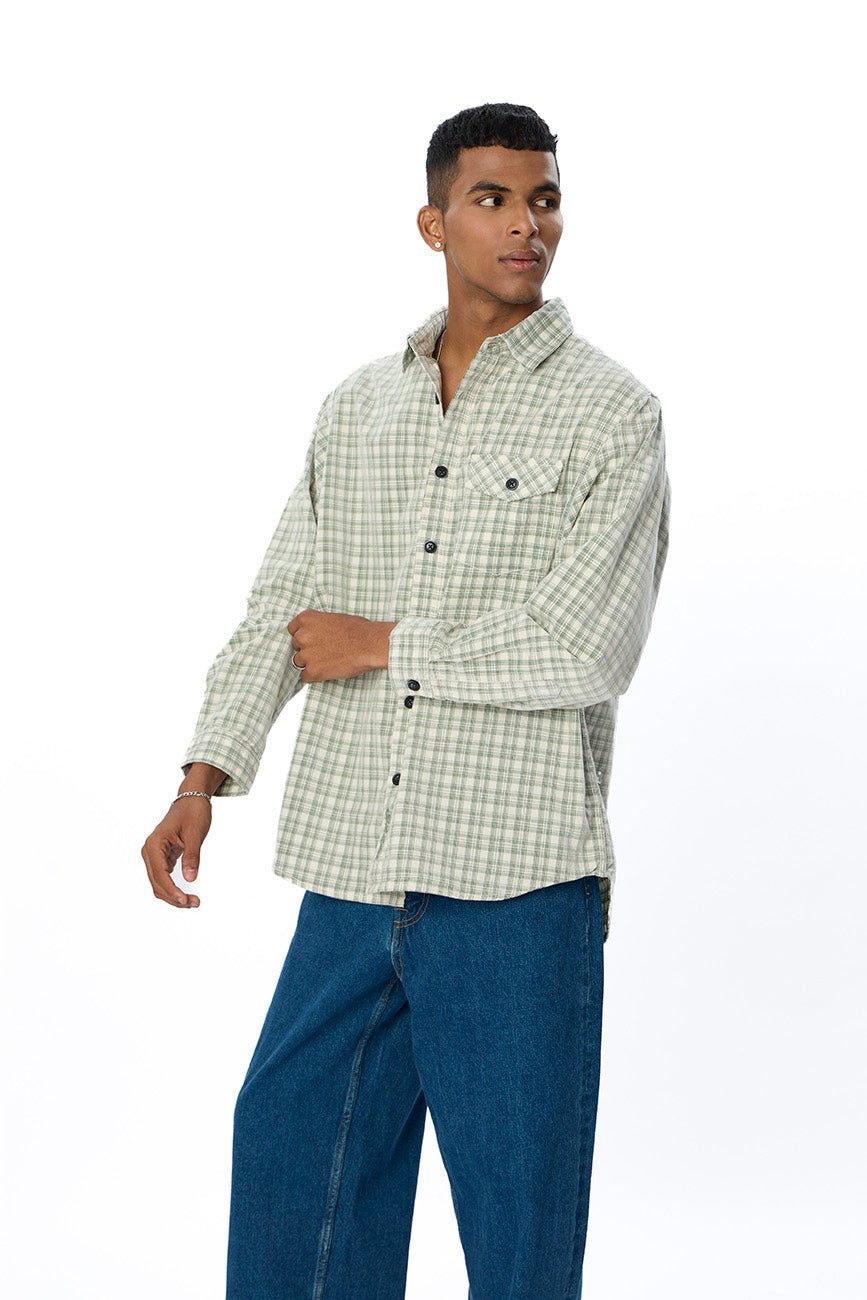Check Corduroy Shirt 008 // regular fit - Urban Monkey® - UM24_SH_001J_S