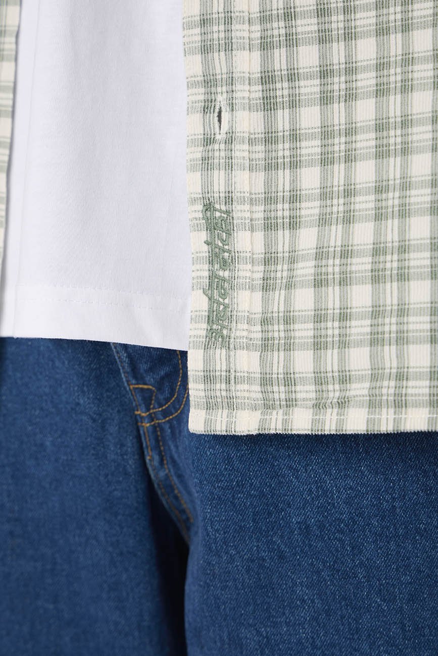 Check Corduroy Shirt 008 // regular fit - Urban Monkey® - UM24_SH_001J_S