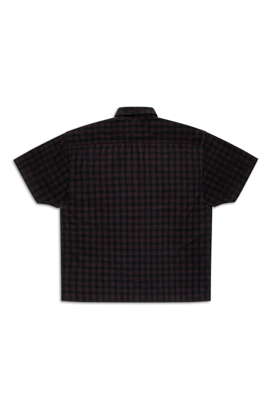 Check Corduroy Shirt 001 // oversized - Urban Monkey® - UM23A_SH_001D_XS/S