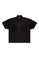 Check Corduroy Shirt 001 // oversized - Urban Monkey® - UM23A_SH_001D_XS/S