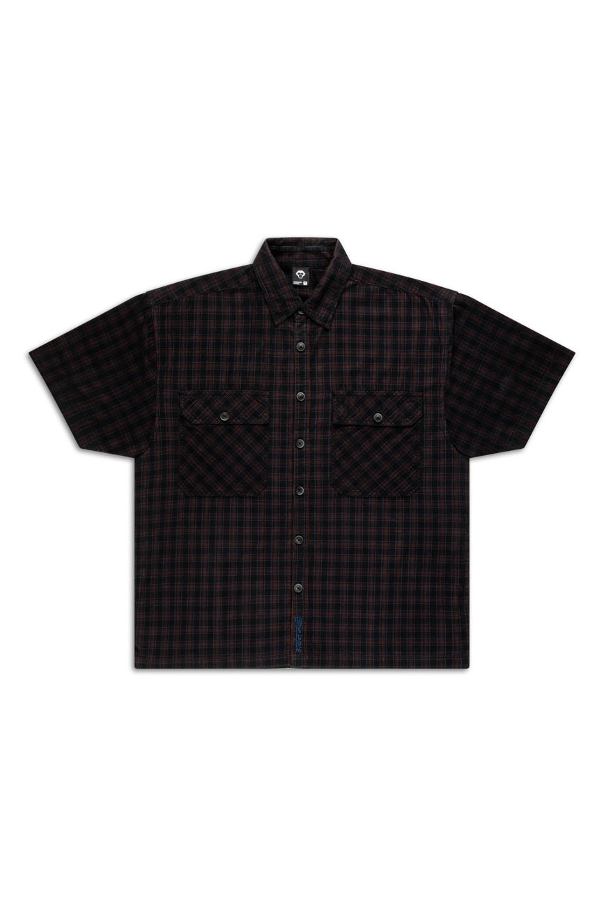 Check Corduroy Shirt 001 // oversized - Urban Monkey® - UM23A_SH_001D_XS/S