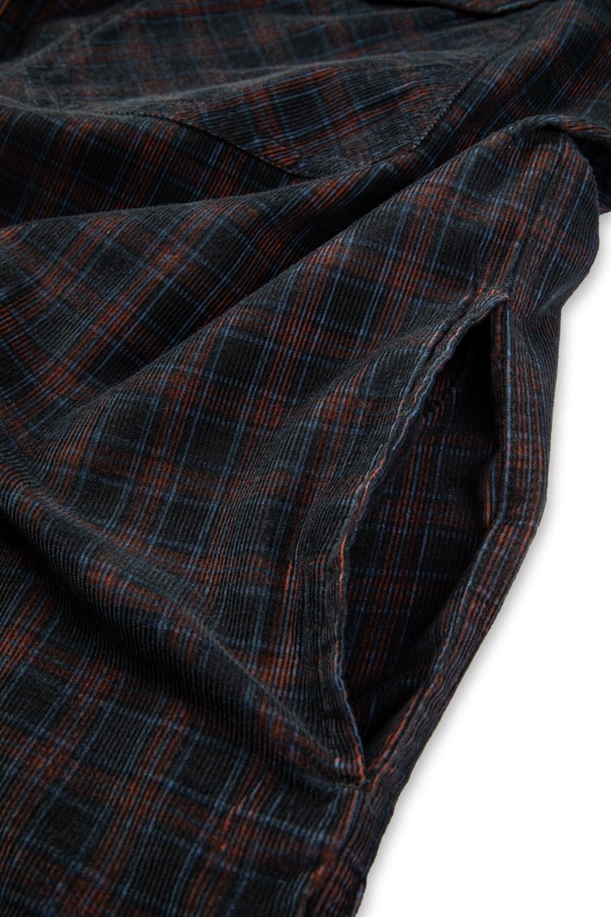 Check Corduroy Shirt 001 // oversized - Urban Monkey® - UM23A_SH_001D_XS/S