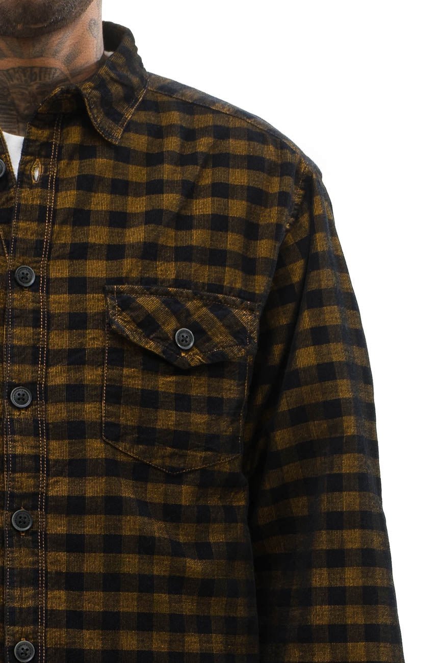 Check Corduroy Shirt 003 // regular fit - Urban Monkey® - UM23A_SH_001E_S