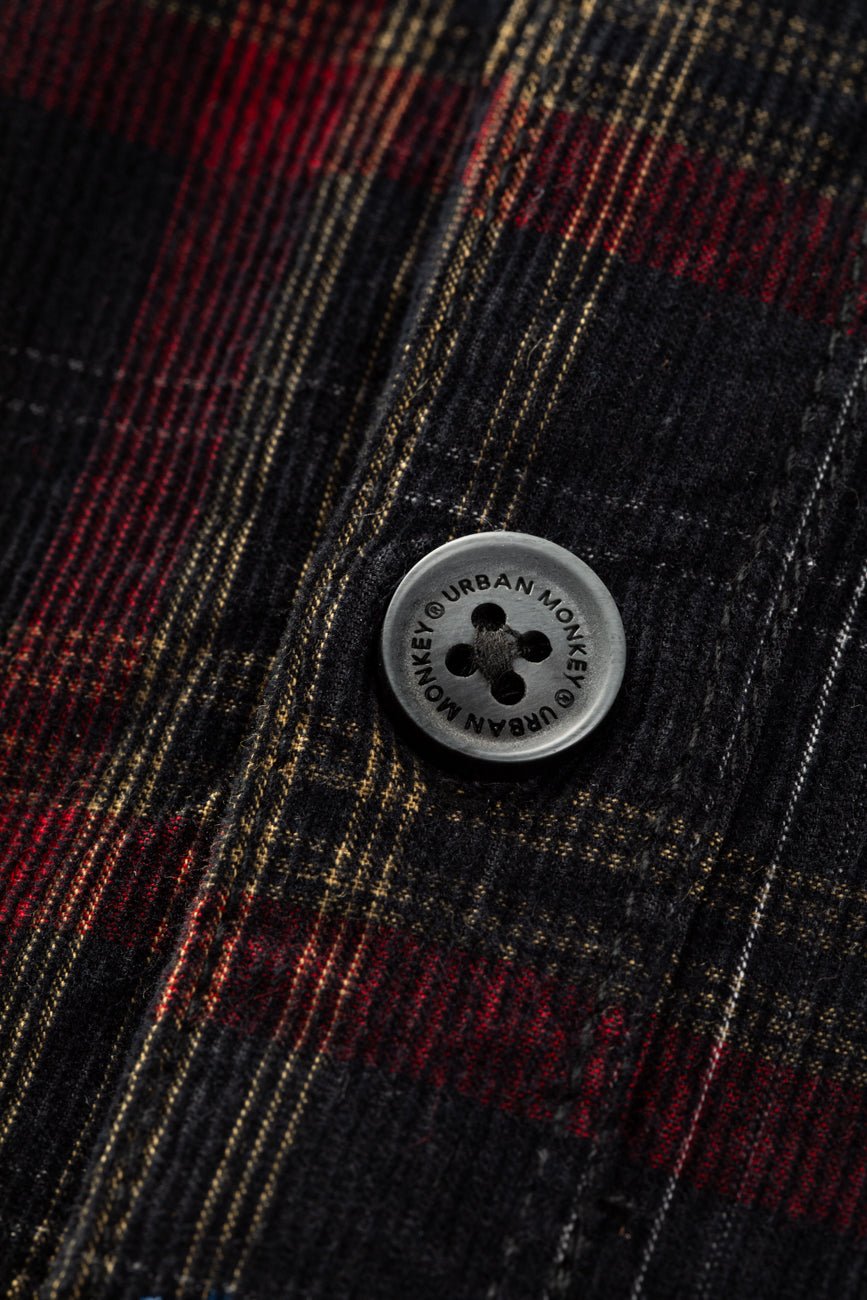 Check Corduroy Shirt 001 // regular fit - Urban Monkey® - UM23A_SH_001A_S