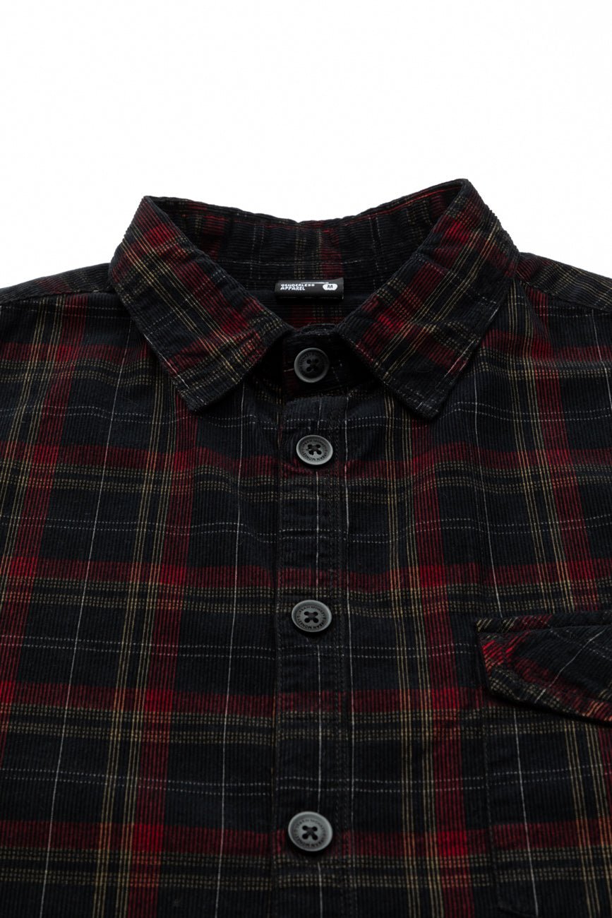 Check Corduroy Shirt 001 // regular fit - Urban Monkey® - UM23A_SH_001A_S