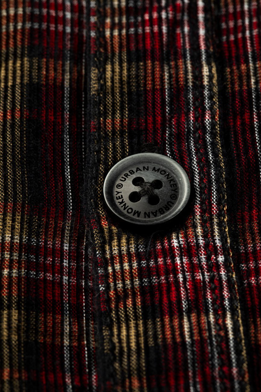 Check Corduroy Shirt 002 // regular fit - Urban Monkey® - UM23A_SH_001C_S