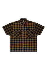 Check Corduroy Shirt 002 // oversized - Urban Monkey® - UM23A_SH_001B_XS/S