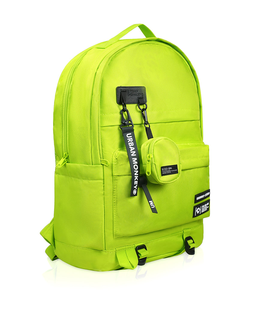 Black Canvas Neon Colors Senior Student backpack