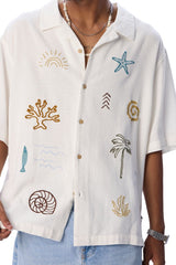 Coastal Soul Resort Shirt - Urban Monkey® - 25SHLF10_WH_S