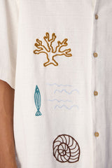 Coastal Soul Resort Shirt - Urban Monkey® - 25SHLF10_WH_S